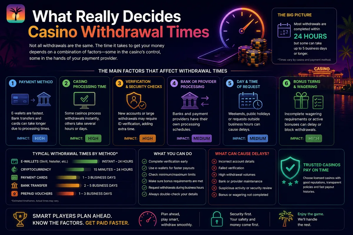 What Really Decides Casino Withdrawal Times
